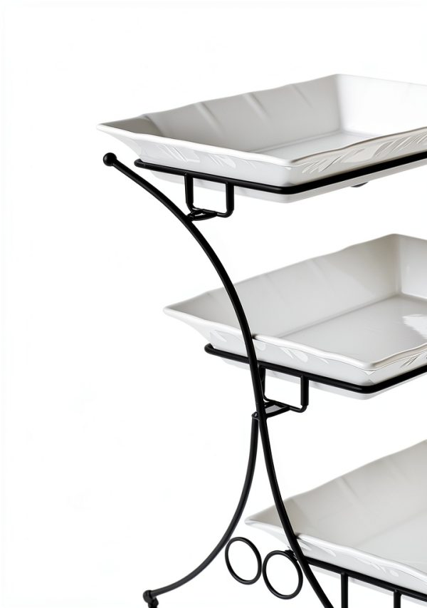 Tiered Serving Stand YHOSSEUN Ceramic Tray-7