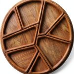 Generic Natural-Fiber Drop Cloche Serving Tray-0