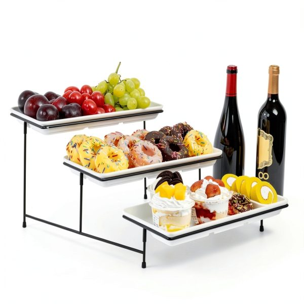 Rindoujin Tiered Serving Tray Classic White-0