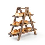 LOVEWE Brown Tiered Serving Tray for Parties-0