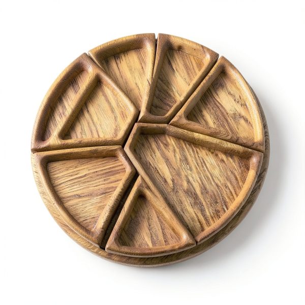 Generic Natural-Fiber Drop Cloche Serving Tray-2