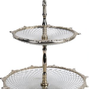 GlobeDecor Elegant 2-Tier Dessert Tray-0