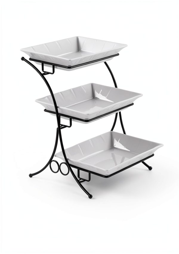 Tiered Serving Stand YHOSSEUN Ceramic Tray-1