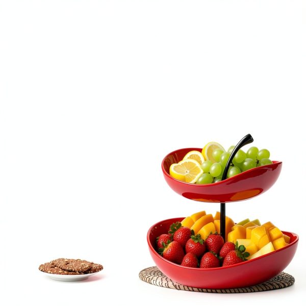 Zansens Ceramic Art Deco Fruit Tray-3
