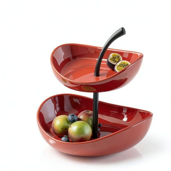 Zansens Ceramic Art Deco Fruit Tray-5