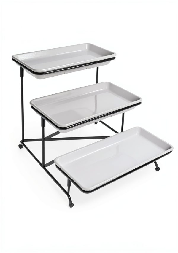 Rindoujin Tiered Serving Tray Classic White-6