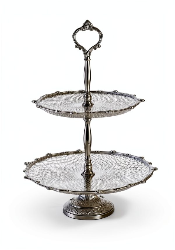 GlobeDecor Elegant 2-Tier Dessert Tray-1