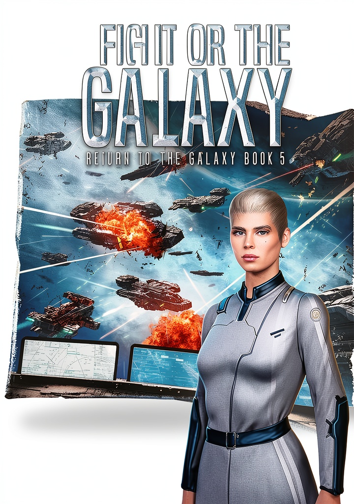 Return To The Galaxy Book 5 eBook cover featuring space marines in action