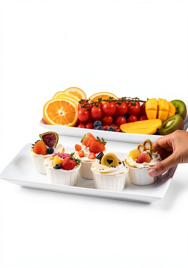 Lauchuh Porcelain 3 Tier Serving Tray-4