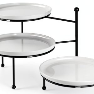 Yedio Porcelain Tiered Stand for Kitchen Dining-0