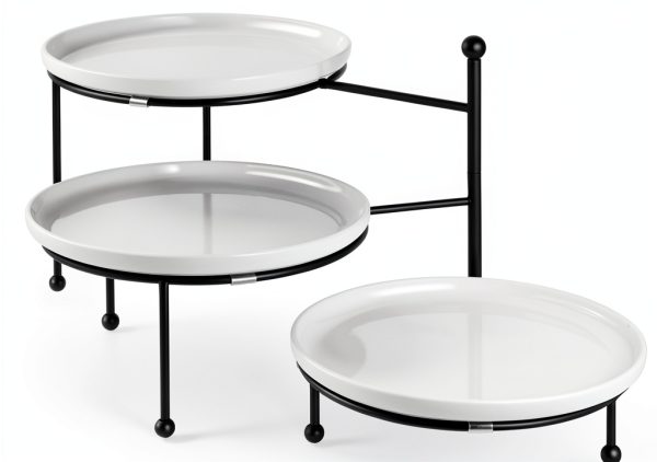 Yedio Porcelain Tiered Stand for Kitchen Dining-0