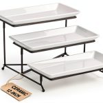 Lauchuh Porcelain 3 Tier Serving Tray-0