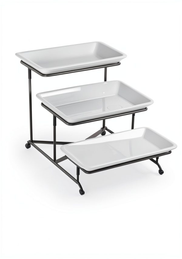 Lauchuh Porcelain 3 Tier Serving Tray-2