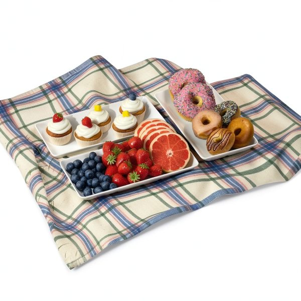 Bumusty Melamine Tiered Tray Black Collapsible-3