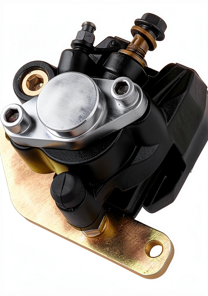 Installing M MATI rear brake caliper on a Yamaha Warrior 350