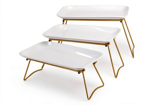 Happy Kit Gold Tiered Tray Kitchen Decor-0