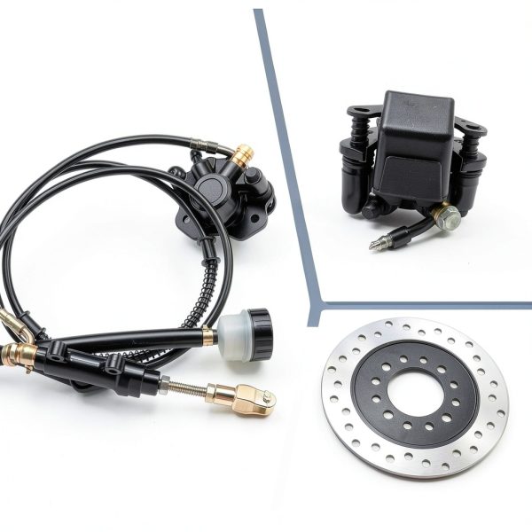 HIMARKLIF Disc Hydraulic Brake with Stainless Rotor for 150-250cc ATVs-1