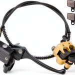 CMOOD Front Disc Brake Caliper Assembly for 50cc-125cc Bikes Chrome-0