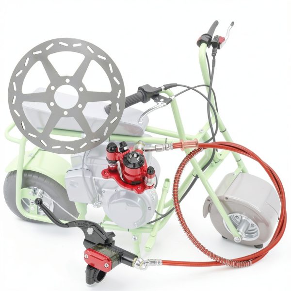Mini Bike Hydraulic Brake Kit SHIQINHA SH-SC01-RD Red Master Cylinder-8
