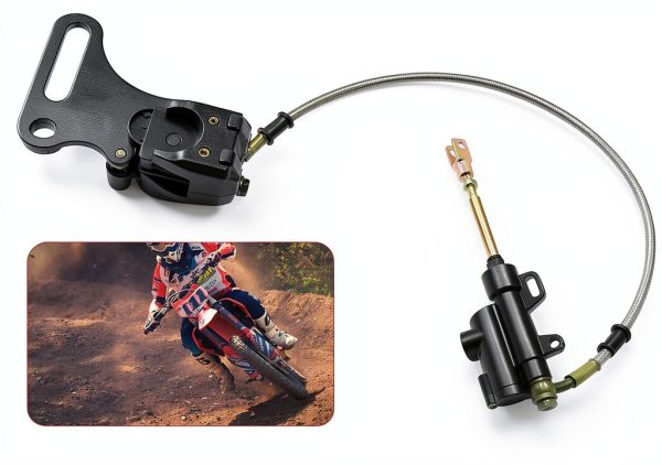 Aynaxcol Rear Disc Brake Assembly with Pad 15mm Shaft 21.5in Tubing-7