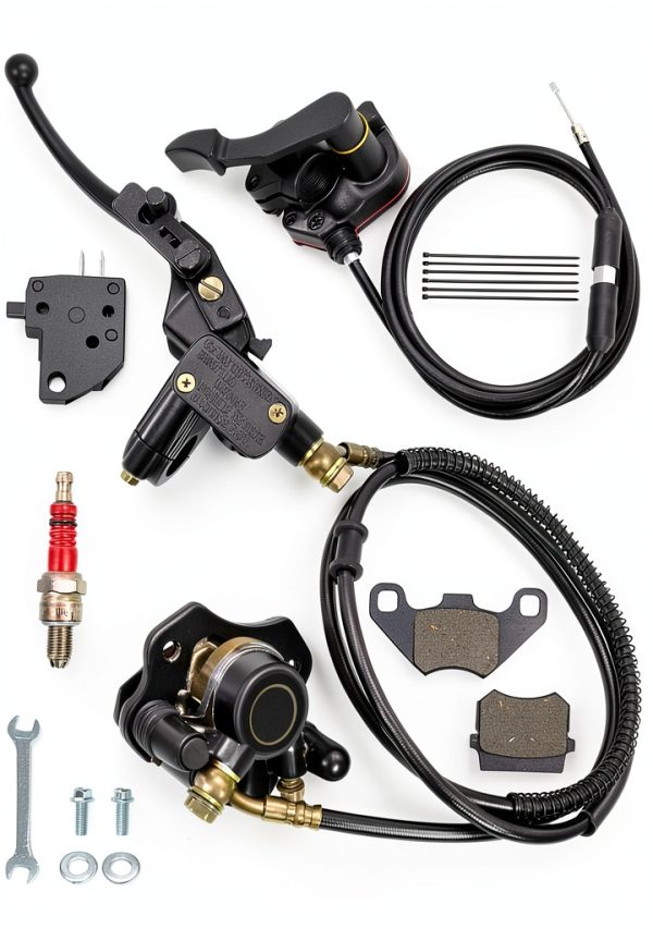XIKOBY ATV Hydraulic Disc Brake Master Cylinder Caliper Kit 110cc-0