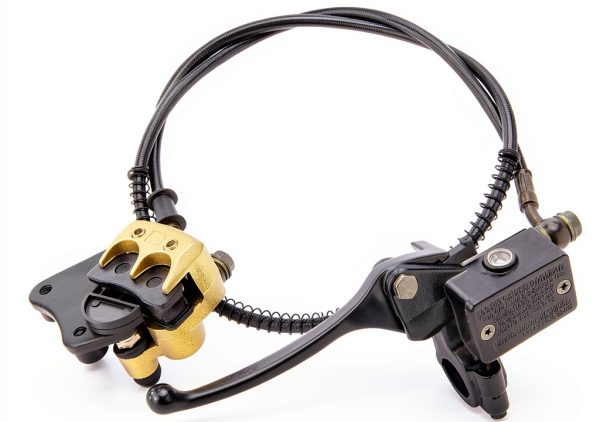 CMOOD Front Disc Brake Caliper Assembly for 50cc-125cc Bikes Chrome-6