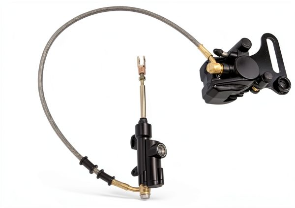 Aynaxcol Rear Disc Brake Assembly with Pad 15mm Shaft 21.5in Tubing-0