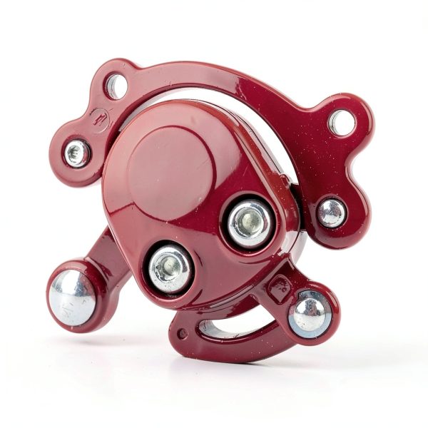 Mini Dirt Bike Brake Caliper Set MWMNUN Rear Red with Spare Pads-1