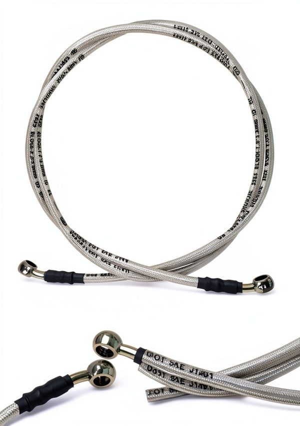 Rear Brake Caliper Hose Vanlison with Steel Line for Honda TRX400EX-6