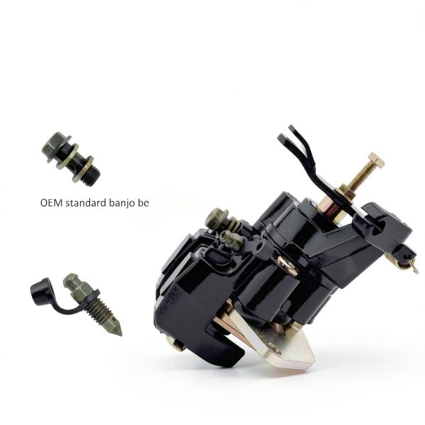 M MATI Rear Brake Caliper for Yamaha Banshee 350 YFZ350 Warrior 350 YFM350X Wolverine 350 YFM350FX Raptor 660R YFM660R with Parking Brake 1UY-2580W-01-00-3