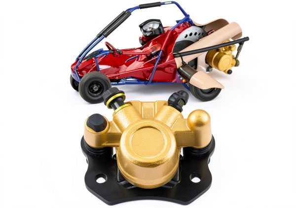 Brake Caliper 110cc 125cc 200cc 250cc 196cc 150cc 6.5HP CTieoleman kt196 yerf dog gx150 Kandi Baja RTK200 Go Kart RTK200Dune Buggy Taotao Roketa Sunl Kazuma Chinese ATV Quad Golden-4