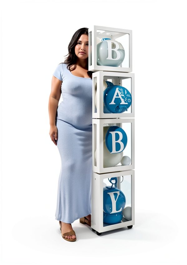 Peauty Maternity Square Neck Bodycon Dress Ribbed Maxi Maternity Dress Photoshoot Short Sleeve Baby Shower Dress-1